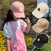 儿童r字母帽子春季男童鸭舌帽，女童遮阳帽防晒潮款韩版宝宝棒球帽