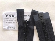 ykk5号树脂黑色胶牙拉链单开尾(单开尾)双开尾羽绒服拉链夹克棉服拉链