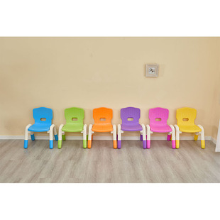 幼儿园椅子儿童塑料靠背椅家用早教，幼儿宝宝加厚防滑带扶手小凳子