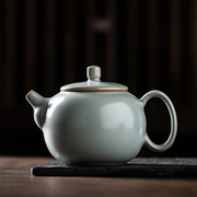 汝窑茶壶茶具套装家用手工高端陶瓷开片泡茶壶陶瓷汝瓷青瓷茶具