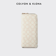 COLVON KLONA多卡位2024钱包女士长款多功能大容量卡包手拿零钱包