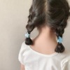 韩国蓝色公主发圈五角星流苏，皮筋头饰儿童，时尚宝宝头绳发饰