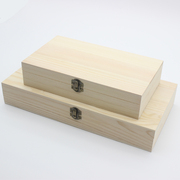 木盒子木质包装盒，茶盒实木复古桌面，收纳盒长方形大小号薄木盒