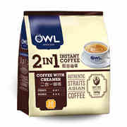 owl猫头鹰咖啡二合一，360g无蔗糖，奶香特浓速溶咖啡粉
