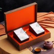 高档木纹茶叶空礼盒红茶岩茶铁观音摆泡包装盒肉桂水仙半斤装空盒