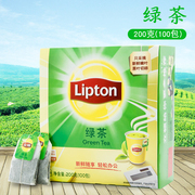 立顿绿茶 lipton 袋泡茶包 绿茶 2g*100袋200g餐饮装