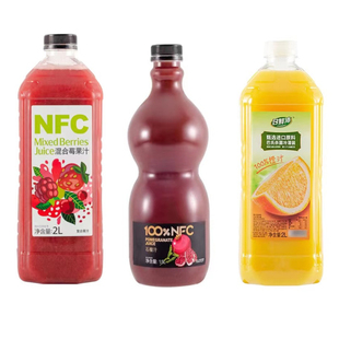 日鲜沛巴西NFC日鲜沛石榴苹果原榨橙汁混合莓果汁2L