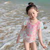 女童连体甜美裙式泳衣洋气女宝宝可爱美人鱼游泳装韩国女孩儿童潮