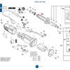 博世BOSCH电动工具角磨机GWS 800配件转子电枢组件