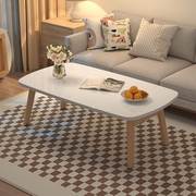可折叠客厅家用小户型茶几免安装简约现代桌子原木色简易餐桌