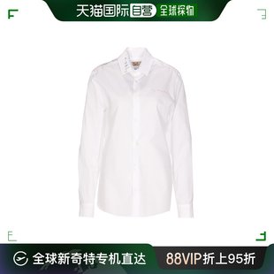香港直邮Marni 女士白色棉质衬衫