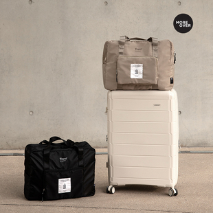 Moreover可折叠旅行袋女大容量可套拉杆箱手提轻便短途旅游行李袋
