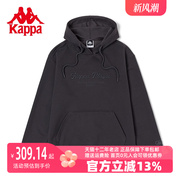 Kappa卡帕套头帽衫男2023村级运动卫衣休闲针织字母长袖上衣