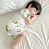 儿童连体睡衣夏季男童短袖1一2岁宝宝恐龙睡袍，薄款男宝连身防着凉