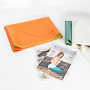 超薄款天然橡胶瑜伽垫可折叠便携式瑜伽铺巾防滑旅行户外健身垫毯