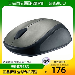 日本直邮Logicool罗技无线鼠标商务出差办公M235R银色鼠标
