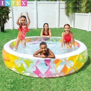 INTEX彩色家庭游泳池充气儿童戏水池海洋球池沙池