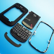 blackberry黑莓9900手机，壳黑莓9930外壳，中框下巴后盖键盘