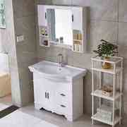 浴室柜落地柜pvc板洗面盆仿古卫生间洗手盆，落地式防水卫浴柜组合