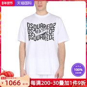 Dsquared2男装logo标志印花棉质修身短袖T恤