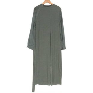 lapora丽莫品牌撤柜折扣，女装气质时尚休闲深绿，针织连衣裙a1-3000