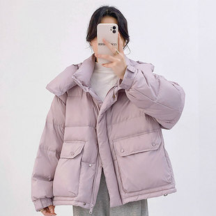 2-300斤胖mm大码女装韩版减龄连帽加厚棉衣棉服冬季宽松保暖外套