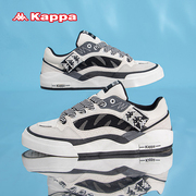Kappa女鞋帆布鞋2024春季低帮男复古滑板鞋时尚百搭休闲鞋子