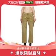 香港直邮潮奢 R13 女士绿色 Boyfriend 牛仔裤