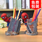 蜘蛛侠笔筒收纳盒创意个性，桌面摆件男生生日礼物，特别实用创意同学