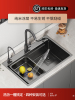 厨房水槽大单槽灰色家用加厚手工纳米sus304不锈钢洗菜盆洗碗槽