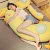 大黄鸭毛绒玩具长条抱枕床上夹腿睡觉玩偶公仔娃娃女儿童生礼