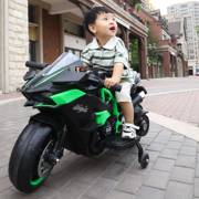 儿童电动摩托车男孩充电三轮摩托车宝宝玩具车可坐人双驱童车