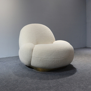 必尚北欧休闲椅公寓样板间单人沙发椅羊羔绒时尚创意设计师椅子
