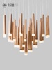 「火柴棒」现代客厅灯，设计师艺术创意，灯饰餐厅简约实木制吊灯具