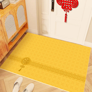 金色入户门地垫简约高级福字，地毯pvc可擦可裁剪门垫进门门口脚垫