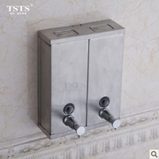 tsts304不锈钢皂液器方形，双头皂液器沐浴液器，洗发液器