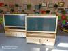 幼儿园儿童双面可移动磁性，黑板柜子松木原木柜式绿白黑板