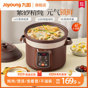 九阳电炖锅全自动煲汤陶瓷紫砂炖盅煮粥家用电砂锅