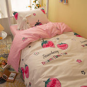卡通可爱哆啦A梦四件套床上用品宿舍三件套学生少女男女床单被套