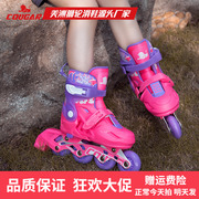 品牌工厂销售儿童，闪光轮滑鞋可调溜冰鞋初学休闲旱冰鞋套装