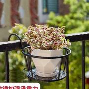 阳台花架铁艺悬挂花盆室内壁挂装饰挂架子植物，户外栏杆窗台置物架