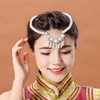 蒙古族舞蹈演出头饰女成人儿童款少数民族风跳舞配饰手工串珠发饰
