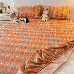轻奢床笠单件床罩欧式全包固定床单防滑席梦思床垫保护套网红枕套