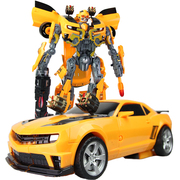 男孩礼物超大变形玩具正版大黄蜂汽车机器人儿童手动拼装金刚模型