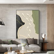 现代简约抽象九鱼图客厅挂画高级感玄关落地装饰画沙发背景墙壁画