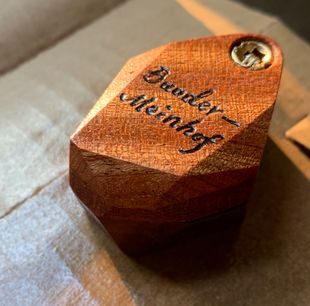 约翰与我原创创意求婚礼，木头手工戒指盒，设计首饰ins小盒免费刻字