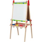 Hape儿童升降画架双面画板3-6岁+家用宝宝涂鸦写字板女孩益智玩具