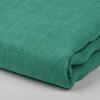 孔雀绿色纯棉双层纱布，柔软吸水透气宝宝服装，床品口水巾尿布面料