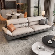 科技布沙发(布沙发)客厅直排三人布艺，乳胶网红沙发