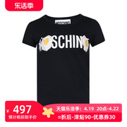 moschino莫斯奇诺荷包蛋，印花字母logo短袖，t恤女春夏xy